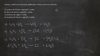 Napisz i zbilansuj równania podanych reakcji spalania alkenów a butenu do tlenku węgla IV i wody [upl. by Morrell824]
