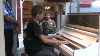 13 year old Ben plays Maple Leaf Rag  Disneyland [upl. by Brodeur]