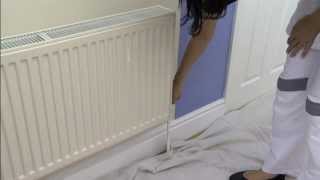 How To Wallpaper Around a Radiator [upl. by Wernda]