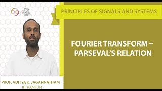 Fourier Transform – Parseval’s Relation [upl. by Ettenahc]