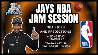 NBA Picks amp Predictions Wednesday 32724  Jays NBA Jam Session [upl. by Cicely]