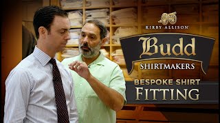 My First Fitting For New Bespoke Shirts  With Budd Shirtmakers [upl. by Banebrudge]