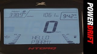 TVS Ntorq  Instrument Cluster Walkthrough  PowerDrift [upl. by Alyhc]