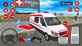 US Ambulance Driving Simulator 2021  Emergency Van Rescue Driver 2  Android Gameplay [upl. by Asteria]