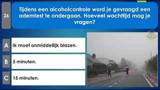 rijbewijs theorie examen belgie 2024  Alcohol en afleiding [upl. by Thain]