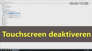 Windows 10 Touchscreen deaktiveren LaptopBildschirm [upl. by Arihsay]