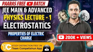 1 Properties of Electric charge  Electrostatics Class 12  JEE Mains amp advanced [upl. by Jinny275]