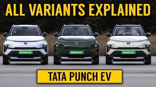 Tata Punch EV variants explained with prices  Smart smart Adventure Empowered Empowered [upl. by Aseek]