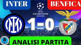 INTER BENFICA 10 DOVEVAMO FARE 10 GOL PORTA STREGATA MA ALLA FINE VINCIAMO LAUTARO TOP PLAYER [upl. by Aikar]