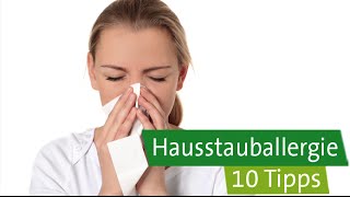 Hausstauballergie – 10 Tipps [upl. by Amaerd]