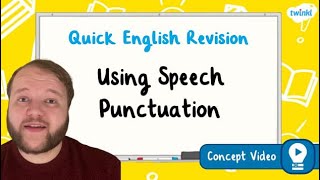 How Do You Use Speech Punctuation  KS2 English Concept for Kids [upl. by Aufmann]