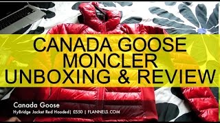 MONCLER amp CANADA GOOSE Review FLANNELSCOM Unboxing Video [upl. by Nnaeitak]