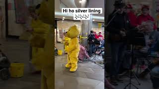 Pudsey Bear dancing to hi ho silver lining  BBC Children in Need [upl. by Grados]