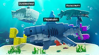 NOVOS ANIMAIS PRÉ HISTÓRICOS MARINHOS ADICIONADOS no MINECRAFT   Megalodon Dunkleosteus [upl. by Gardel895]