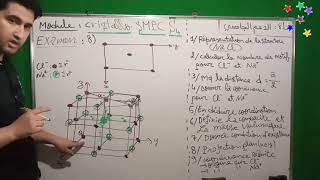 Exemple Examen  Structure NaCl  Partie 23  Cristallographie et Cristallochimie S4  جميع الأسئلة [upl. by Andel]