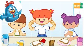 Lunch Time Food Song  Lottie Dottie Chicken UK  Nursery Rhymes For Kids [upl. by Sitarski322]