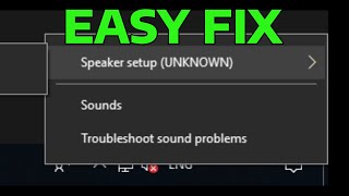 How To Fix Speaker Setup Unknown Error in Windows [upl. by Chrystel666]