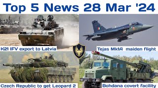 Global Defence NewsTejas MK1A first flight K21 export to Latvia Bohdana covert facility Ukraine [upl. by Nevear]