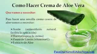 Como Hacer Crema de Aloe Vera [upl. by Ellehcyar858]