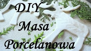 Masa Porcelanowa prosty przepis jak zrobić  zimna porcelana bez gotowania  sucha porcelana DIY [upl. by Matelda243]