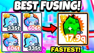 THE BEST FUSING METHOD PET SIMULATOR X KAWAII UPDATE ROBLOX  FASTEST FUSE METHODS [upl. by Ennovehc971]