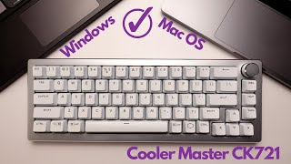 WindowsMac OS通吃的65三模無線鍵盤 酷碼Cooler Master CK721機械鍵盤開箱評測 ｜酷碼行事你真的抓不住 [upl. by Imoyik53]