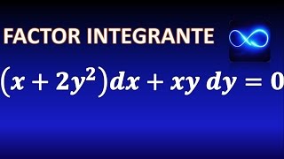 46 Factor de integración para Ecuaciones Diferenciales funcion de xEjercicio resuelto [upl. by Denie336]