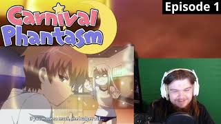 Carnival Phantasm Episode 1 REACTION  WHAT IS EVEN GOING ON [upl. by Noyart]