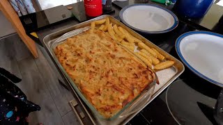 Car fix then Alan makes Mac n cheese with garlic cheese bread and chips [upl. by Bronk820]