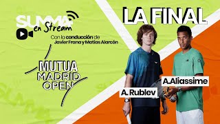 EN VIVO  AugerAliassime vs Rublev Masters 1000 de Madrid [upl. by Asira]