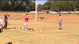 Nathan Reilly at Coach Bobby Bentley QB Training Oct 2012 [upl. by Anned]