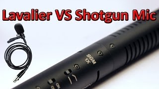 Shotgun Mic VS Lavalier Mic [upl. by Afatsom]