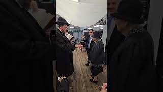 Koblentzer Rebbe siddur kiddushin at Scheiners in Monsey NY [upl. by Ahoufe]