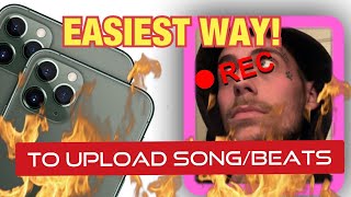 EASIEST WAY TO UPLOAD YOUR SONGS  BEATS TO YOUTUBE FROM IPHONE FASTEST WAY TUTORIAL [upl. by Allen]