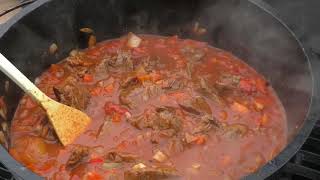 BBQ Gulasch aus dem Dutch Oven quot194quot [upl. by Nahbois]