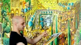 Naive paintings photos of Jerusalem city art by raphael perez [upl. by Ker]