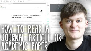 How to Read Take Notes On and Understand Journal Articles  Essay Tips [upl. by Thorman]