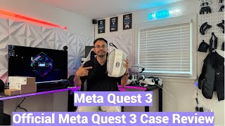 Meta  Oculus Quest 3 Official Carrying Case Accessory Review  Improved From Quest 2 Case [upl. by Annelise]