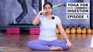 Yoga For Digestion EP 01  Asanas For Digestion  Yoga For To Improve Digestion  Vajrasana [upl. by Yoshiko373]