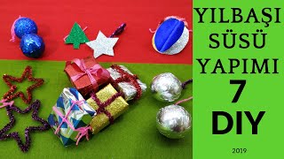 YILBAÅI SÃœSÃœ YAPIMI YENÄ° YÄ°L SÃœSLERÄ° YILBAÅI AÄACI SÃœSÃœ DIY KENDÄ°N YAP [upl. by Gruchot]