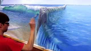 How To Paint Pool Water  Mural Joe [upl. by Gambell]