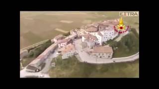 Italy Earthquake  Aerial View [upl. by Hoes503]