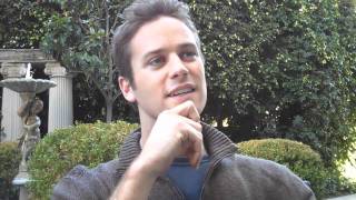 Armie Hammer Interview THE SOCIAL NETWORK Fincher Sorkin Winklevoss Part 1 [upl. by Yerhpmuh]