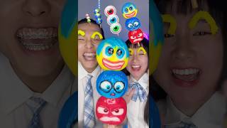 Giant Dango Emoji Challenge ASMR 🍡🥵Inside out 2 asmr mukbang funny [upl. by Alios]