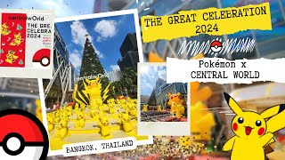 POKÉMON TAKES OVER CENTRALWORLD  The Great Celebration 2024  Bangkok Thailand [upl. by Scott231]