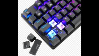 Review  Teclado Gamer Mecânico TDagger Bora Switch Blue RGB Black ABNT2 TTGK315 [upl. by Eide373]