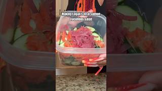 Salmon cucumber salad recipe [upl. by Elocon]