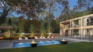 TOURING a NEW MODERN PRIVATE OASIS in the HAMPTONS w RYAN SERHANT  21 Westwood Road  SERHANT Tour [upl. by Takakura]