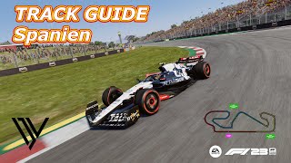 Track Guide Spanien  F1 23  Wie gewinne ich Zeit auf dem Circuit de Catalunya [upl. by Tevis]