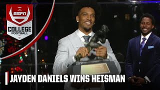 Jayden Daniels named winner for the 2023 Heisman Trophy  ESPN College Football [upl. by Lewison950]